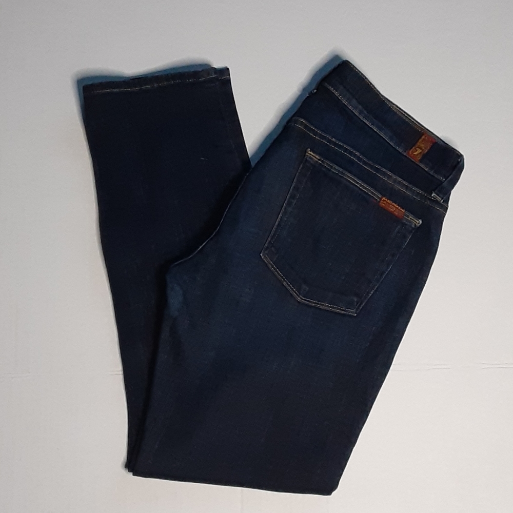 7 For All Mankind Slim Straight Size 28 Je…